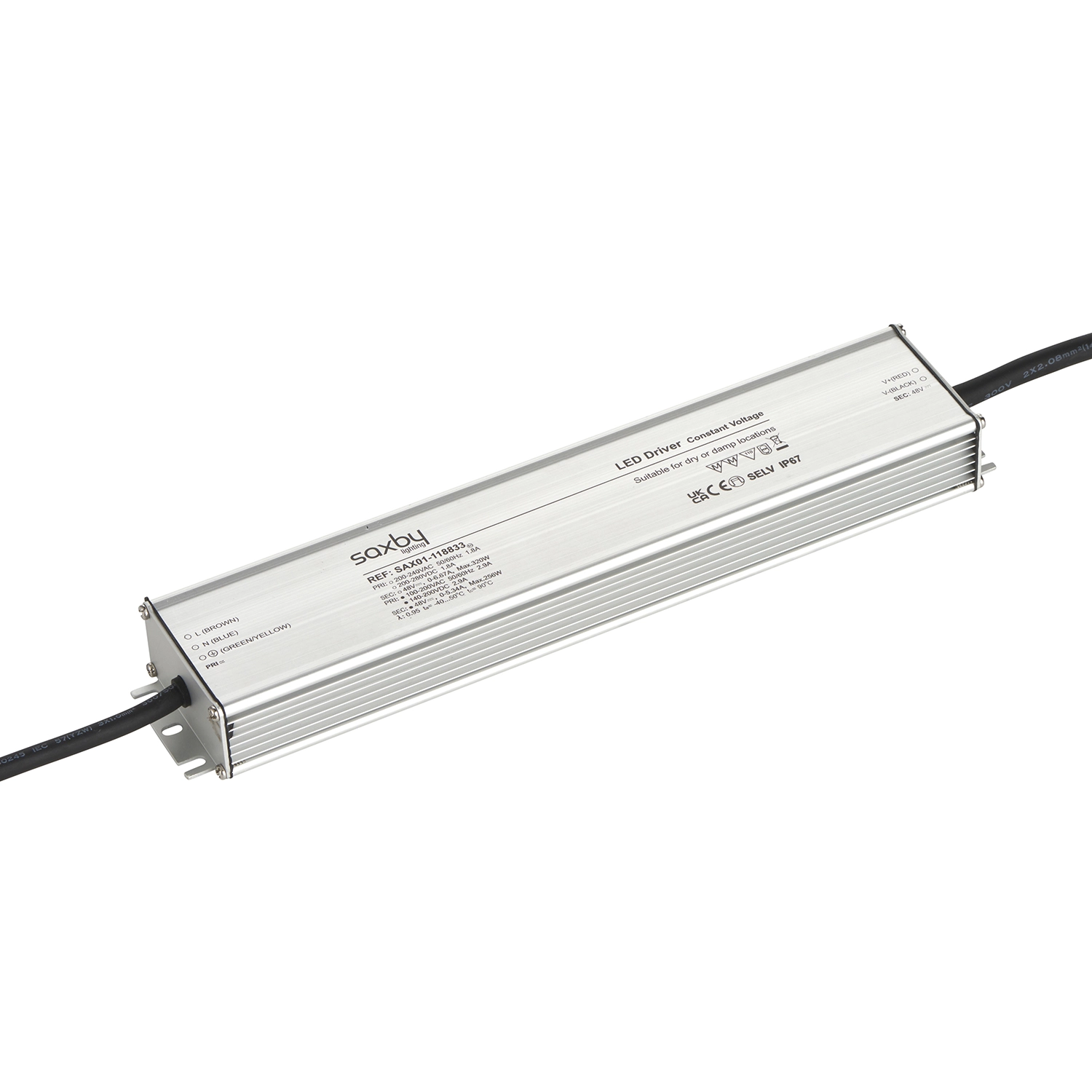 LED DRIVER 48V 320W Constant Voltage - Aluminium | National Lighting ...