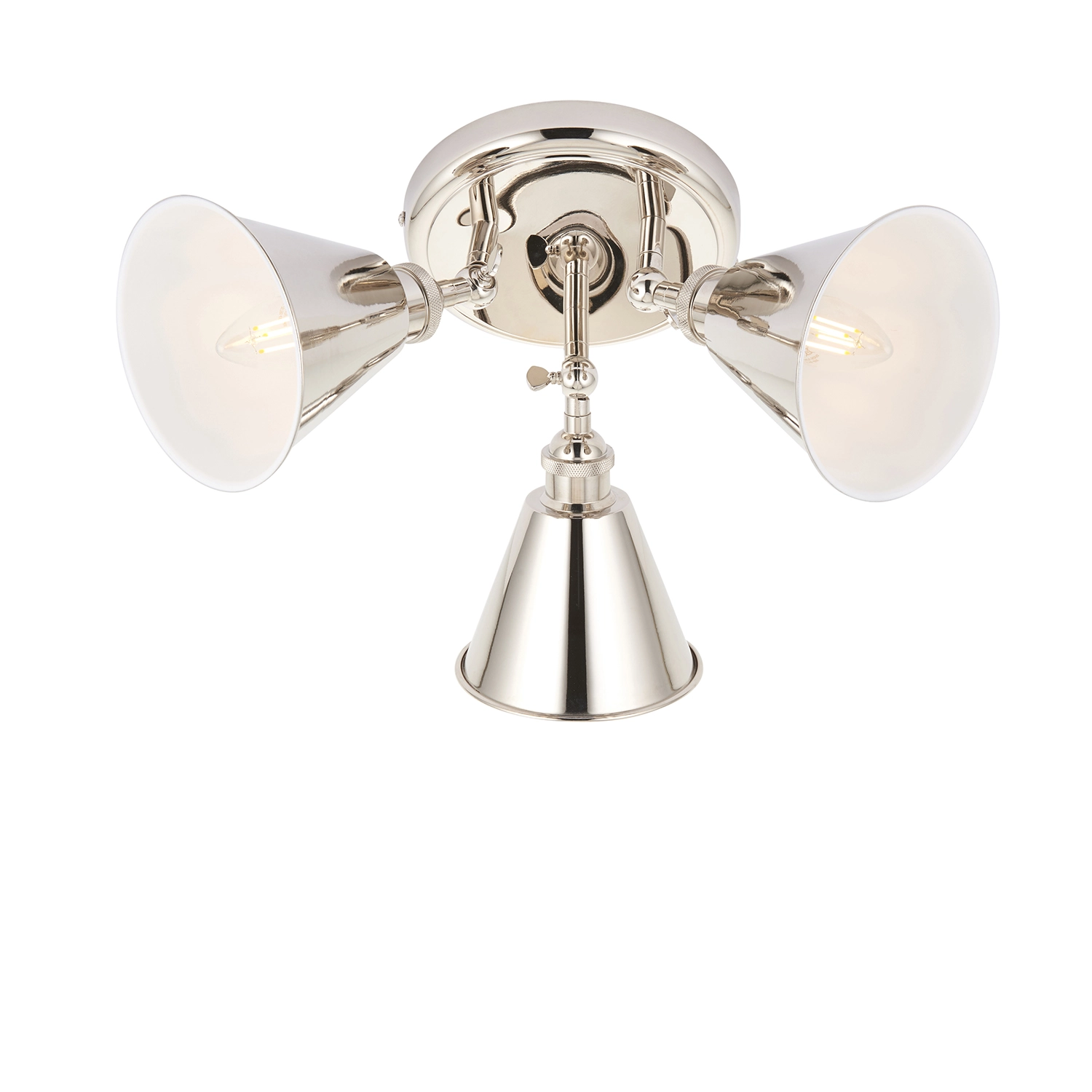 National Lighting | ZEB | 3-Light Spotlight | Bright Nickel | National ...