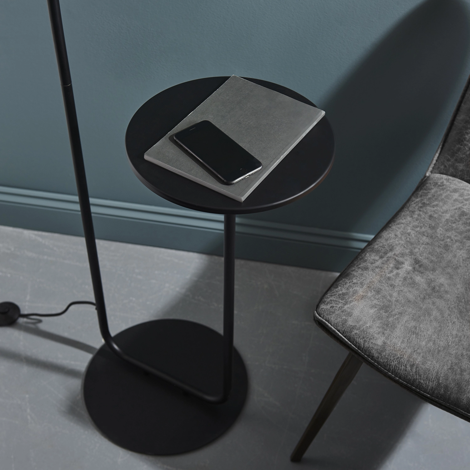 Larton LARTON Floor Light with Table - Satin Black | National Lighting® Online ...