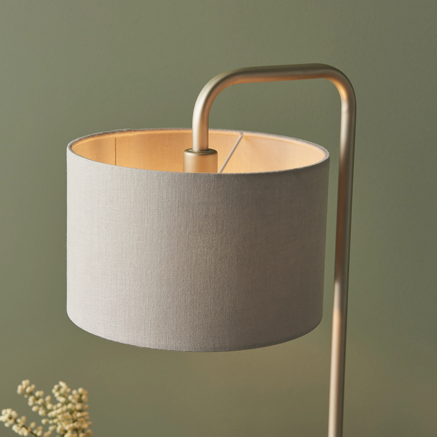 Larton LARTON Table Light - Satin Champagne & Slate Grey | National Lighting ...