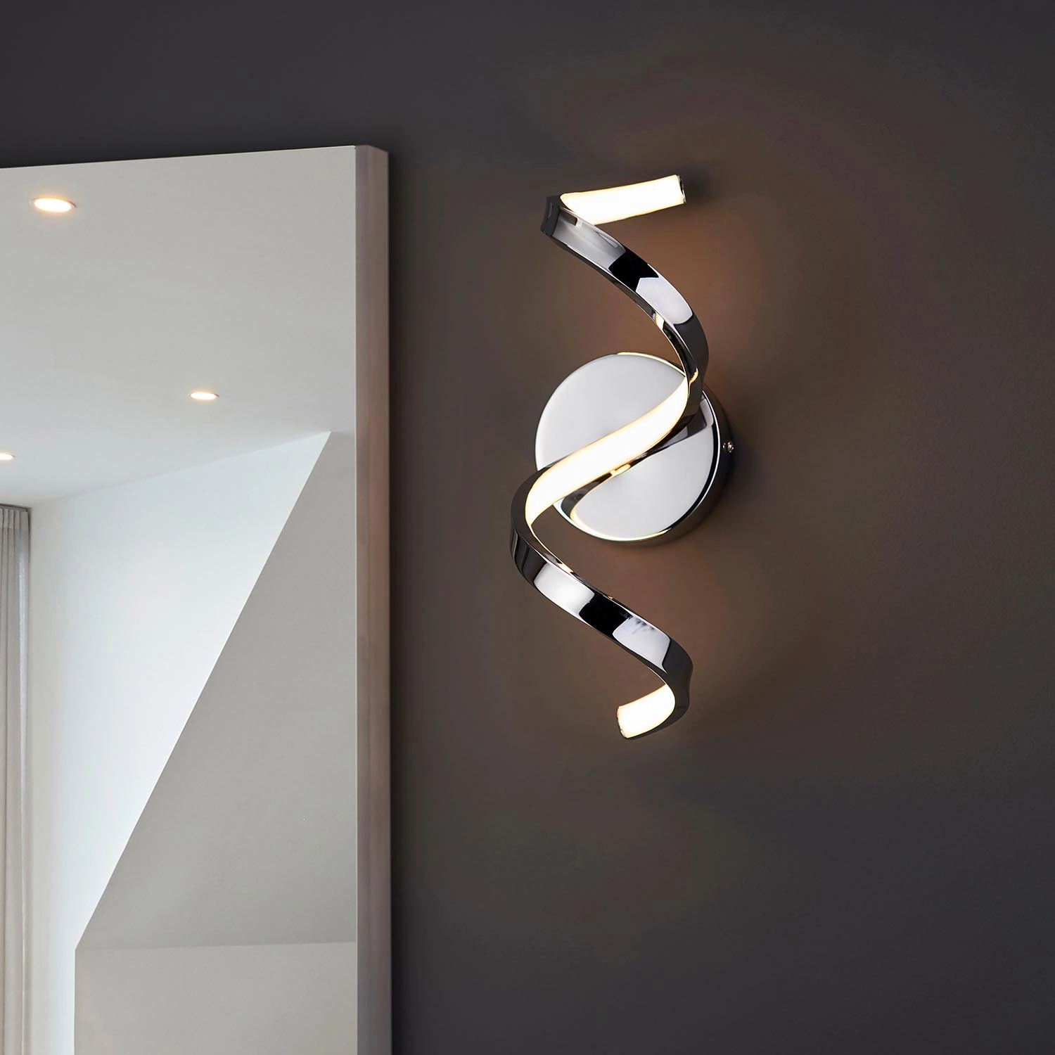 Twirl Lighting Collection - Wall Light - Chrome| National Lighting ...