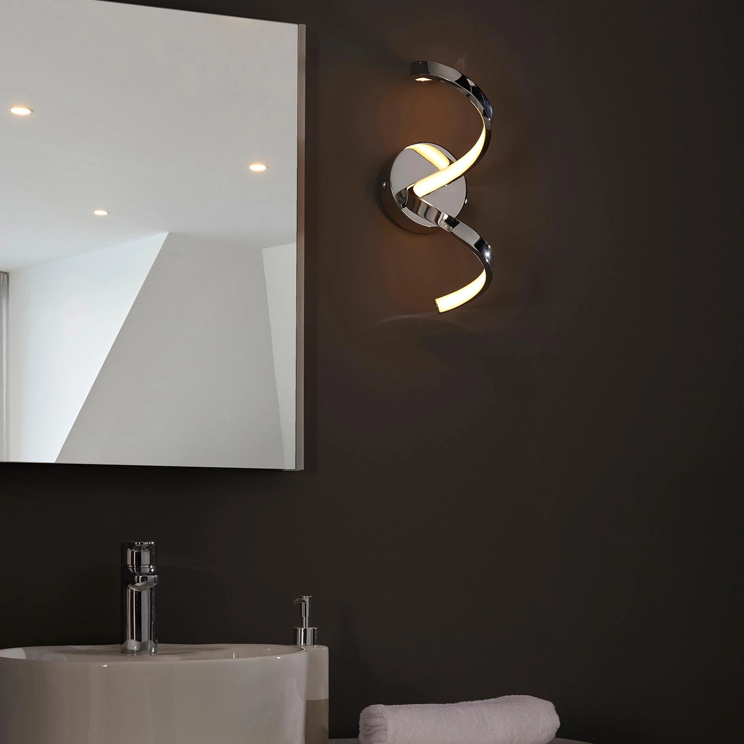 Twirl Lighting Collection - Wall Light - Chrome| National Lighting ...