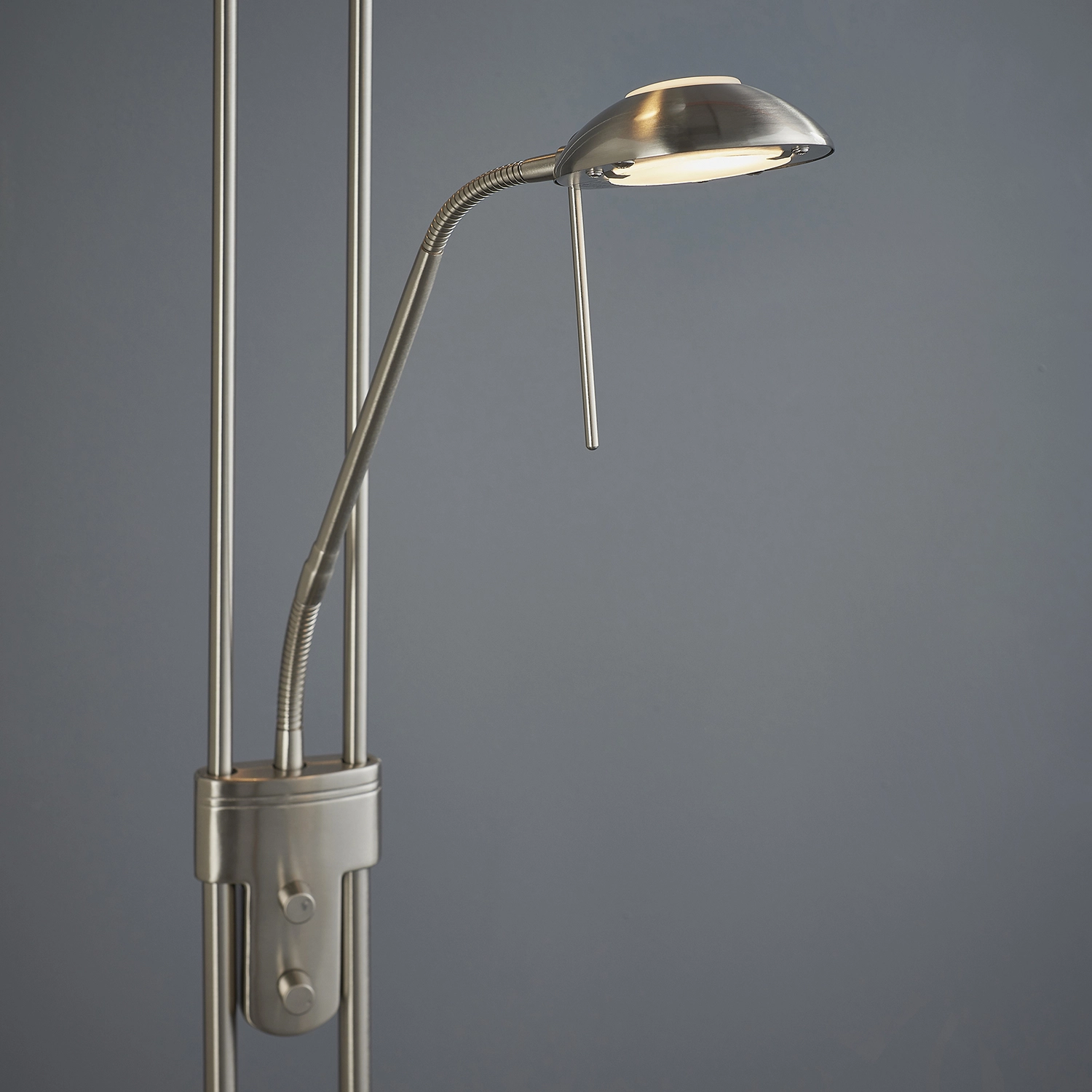 Floor Lamp Bronze Incl. LED And Dimmer With Reading Light - Empoli