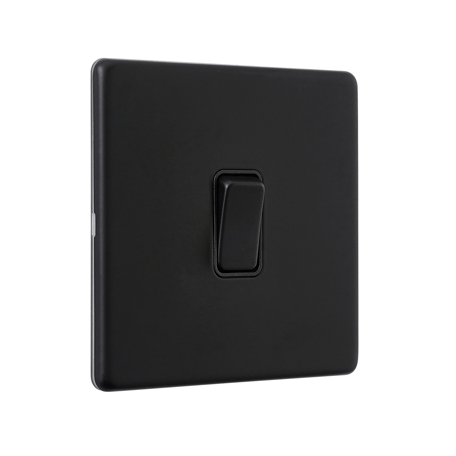 Screwless 10AX 1G Intermediate Switch - Matt Black, Black | National ...