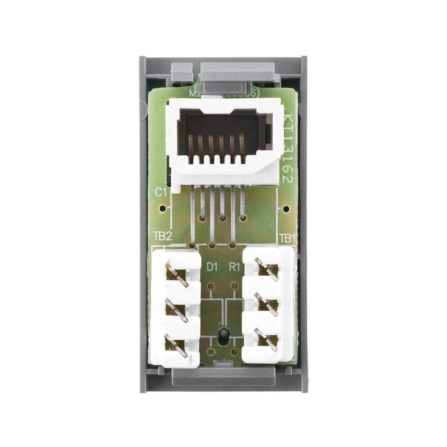 Euro Module Telephone Secondary Socket - Grey | National Lighting ...