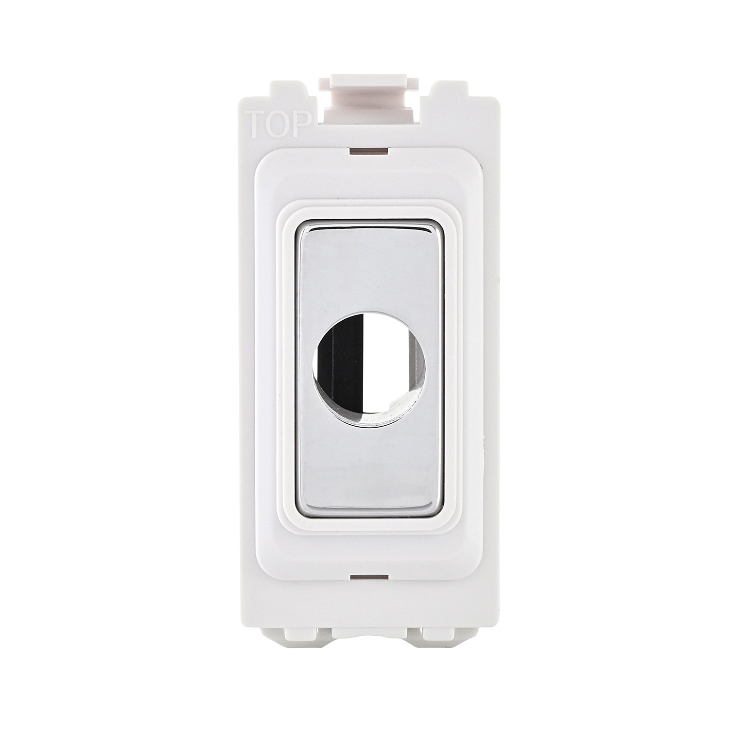 Grid 13A Flex Outlet Module - Polished Chrome | National Lighting ...