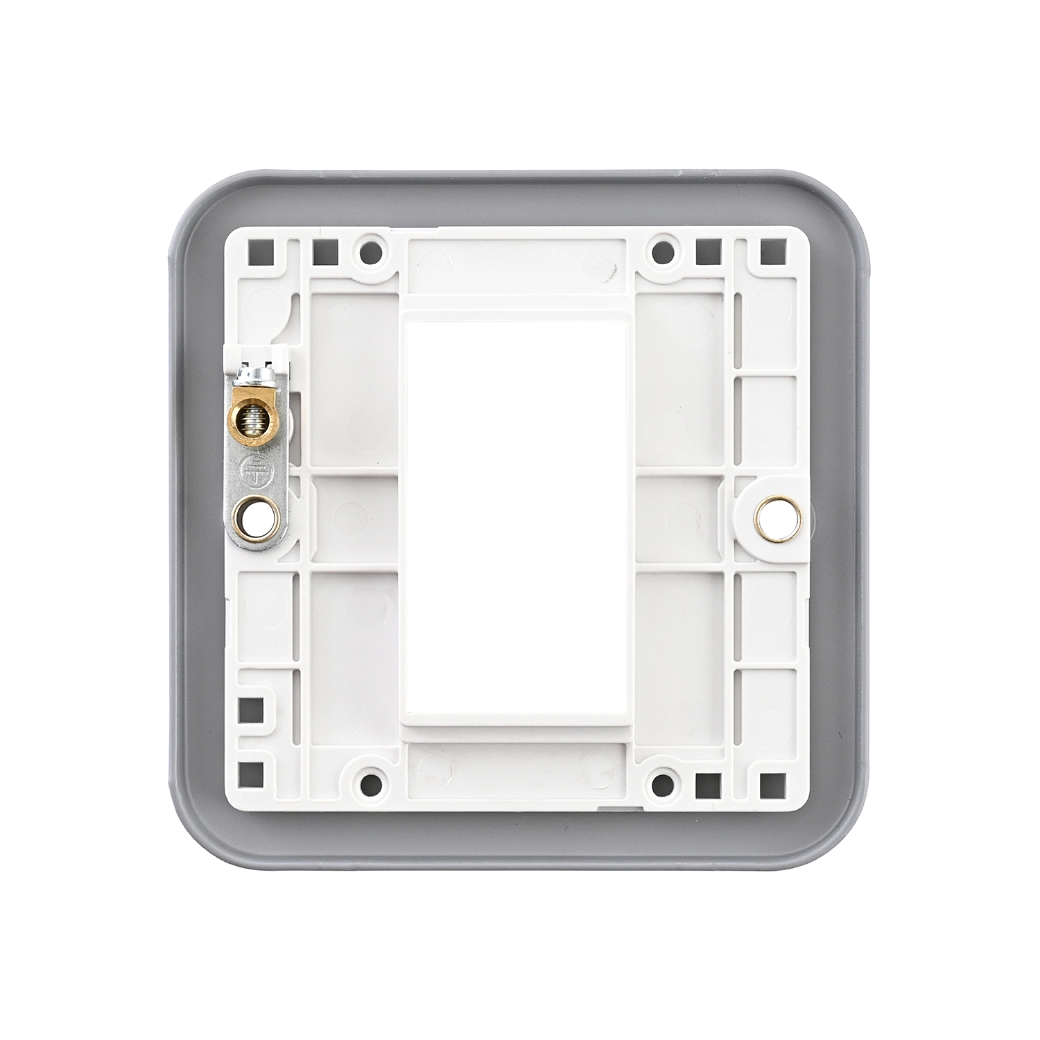 Metal Clad 1G Modular Faceplate - 1 Module | National Lighting® Online Shop