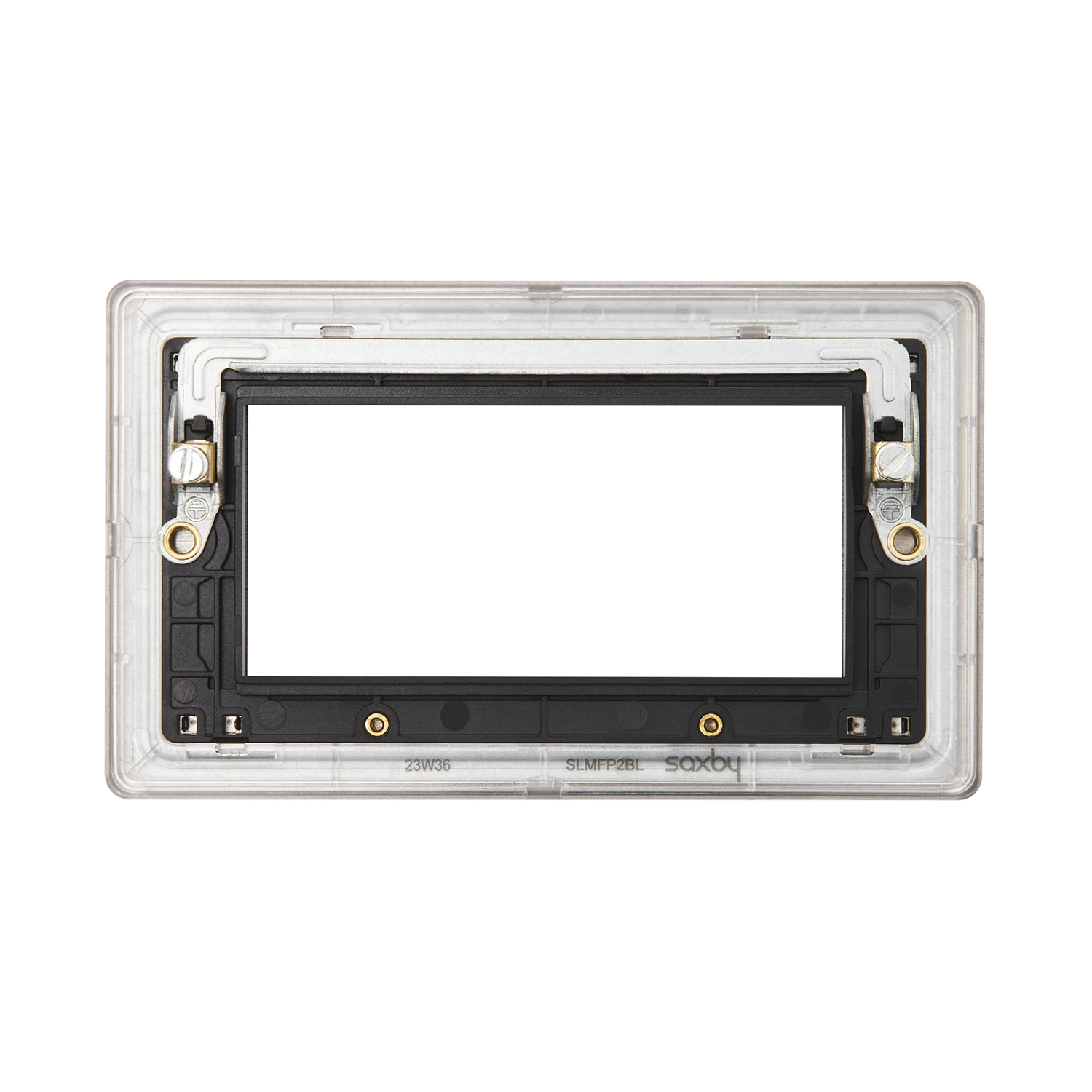 Screwless 4G Modular Faceplate - Matt Black | National Lighting® Online ...