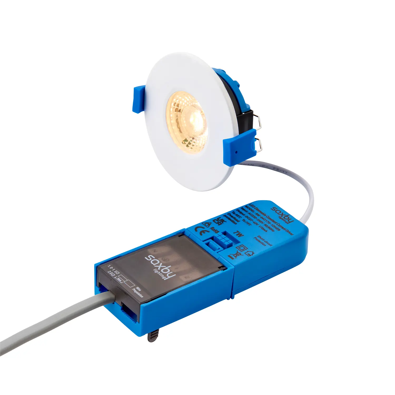 National Lighting | NITRO SLIM | 7W LED | Fire Rated Downlight | 4CCT ...